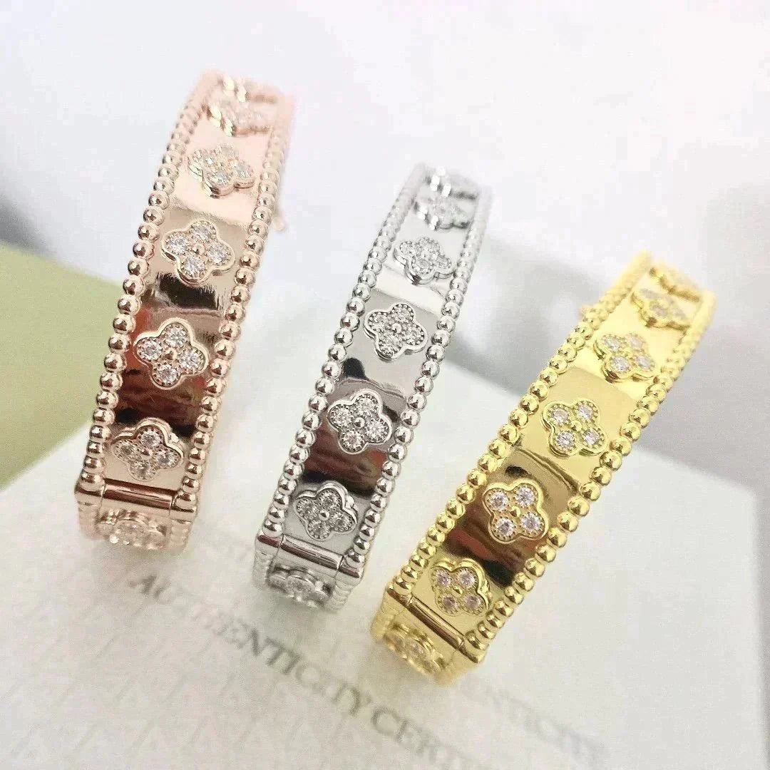 [⭐Clover Jewelry]CLOVER BRACELET 8MM DIAMONDS