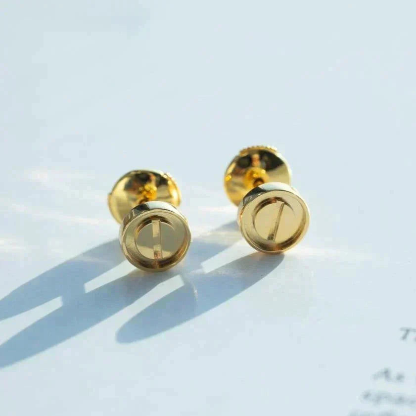 [⭐Clover Jewelry]LOVE EARRINGS GOLD 10MM