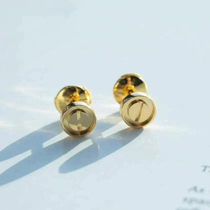 [⭐Clover Jewelry]LOVE EARRINGS GOLD 10MM