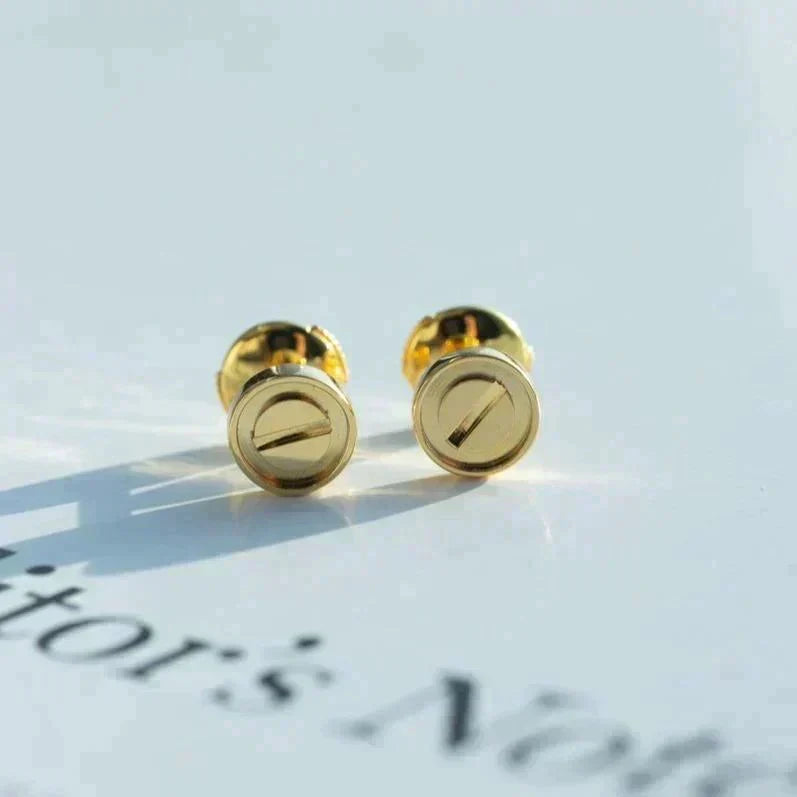 [⭐Clover Jewelry]LOVE EARRINGS GOLD 10MM