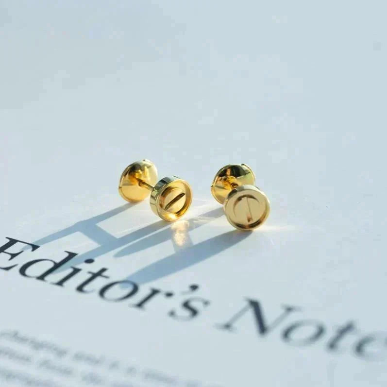 [⭐Clover Jewelry]LOVE EARRINGS GOLD 10MM