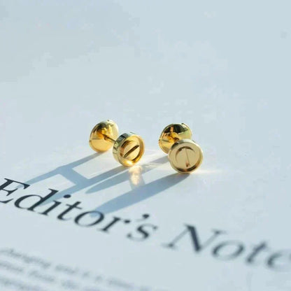 [⭐Clover Jewelry]LOVE EARRINGS GOLD 10MM