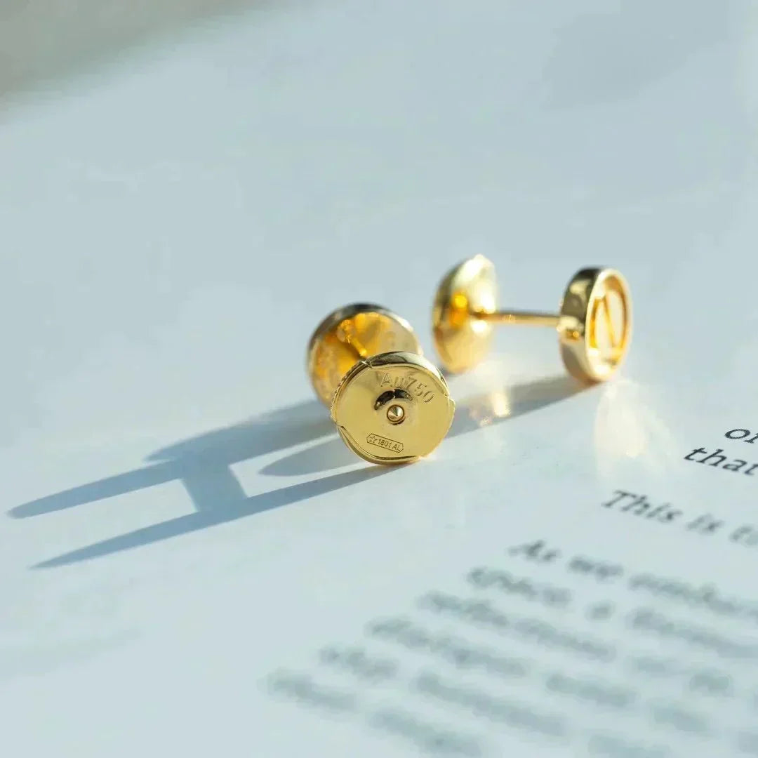 [⭐Clover Jewelry]LOVE EARRINGS GOLD 10MM