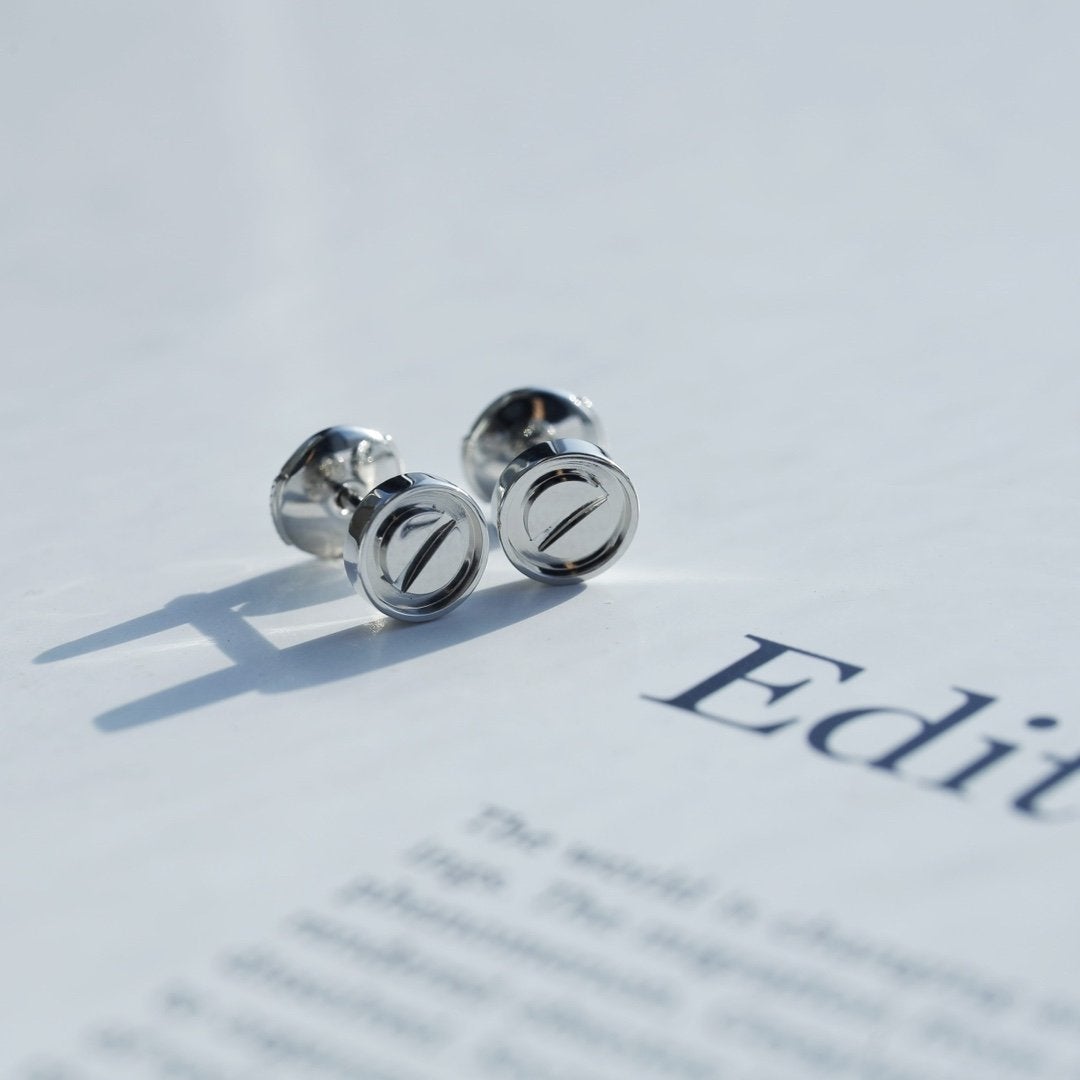 [⭐Clover Jewelry]LOVE EARRINGS SILVER 10MM