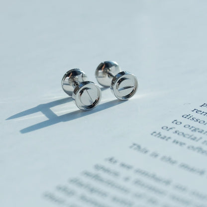[⭐Clover Jewelry]LOVE EARRINGS SILVER 10MM