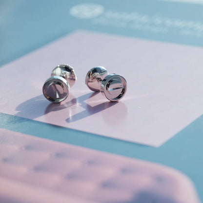 [⭐Clover Jewelry]LOVE EARRINGS SILVER 10MM