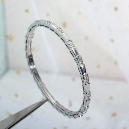 [⭐Clover Jewelry]SERPENTI BRACELET SILVER DIAMOND