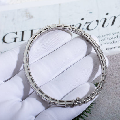 [⭐Clover Jewelry]SERPENTI BRACELET SILVER DIAMOND