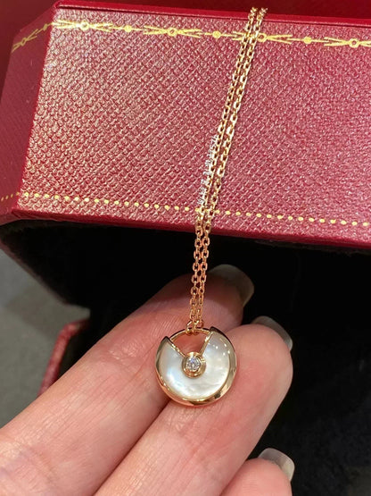 [⭐Clover Jewelry]AMULETTE ROSE GOLD MOP NECKLACE