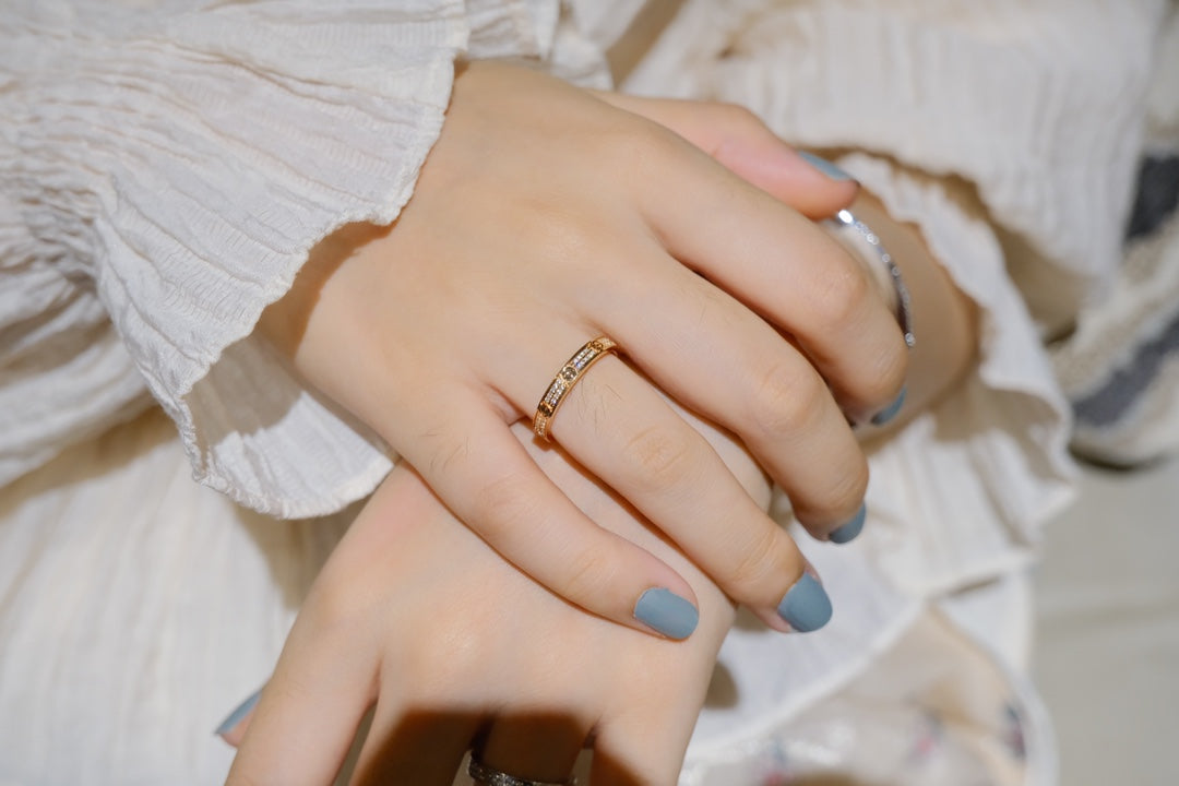 [⭐Clover Jewelry]LOVE RING 2.65MM DIAMOND