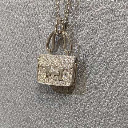 [⭐Clover Jewelry]CONSTANCE PEDANT DIAMOND NECKLACE
