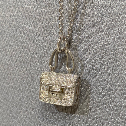 [⭐Clover Jewelry]CONSTANCE PEDANT DIAMOND NECKLACE