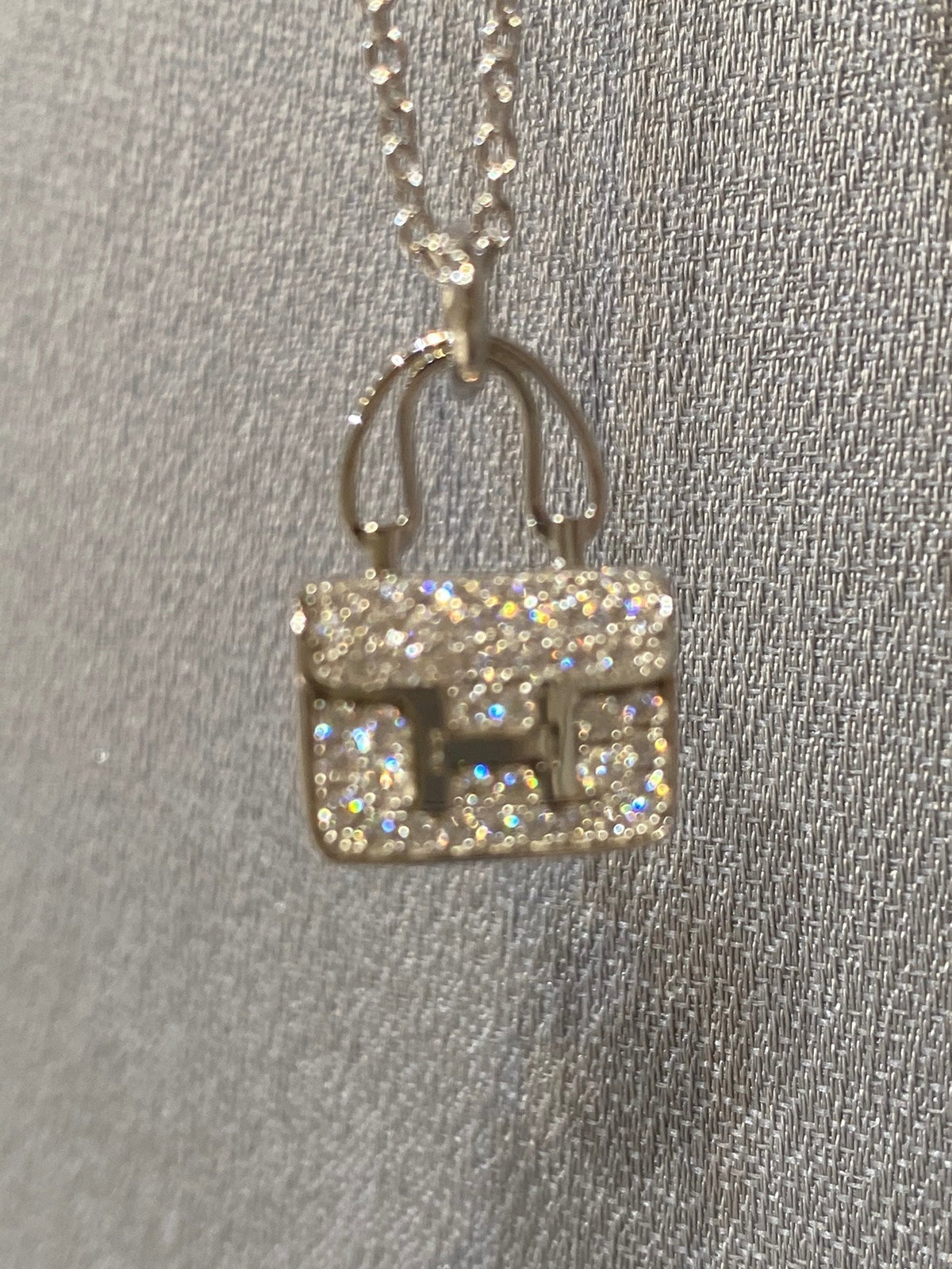 [⭐Clover Jewelry]CONSTANCE PEDANT DIAMOND NECKLACE