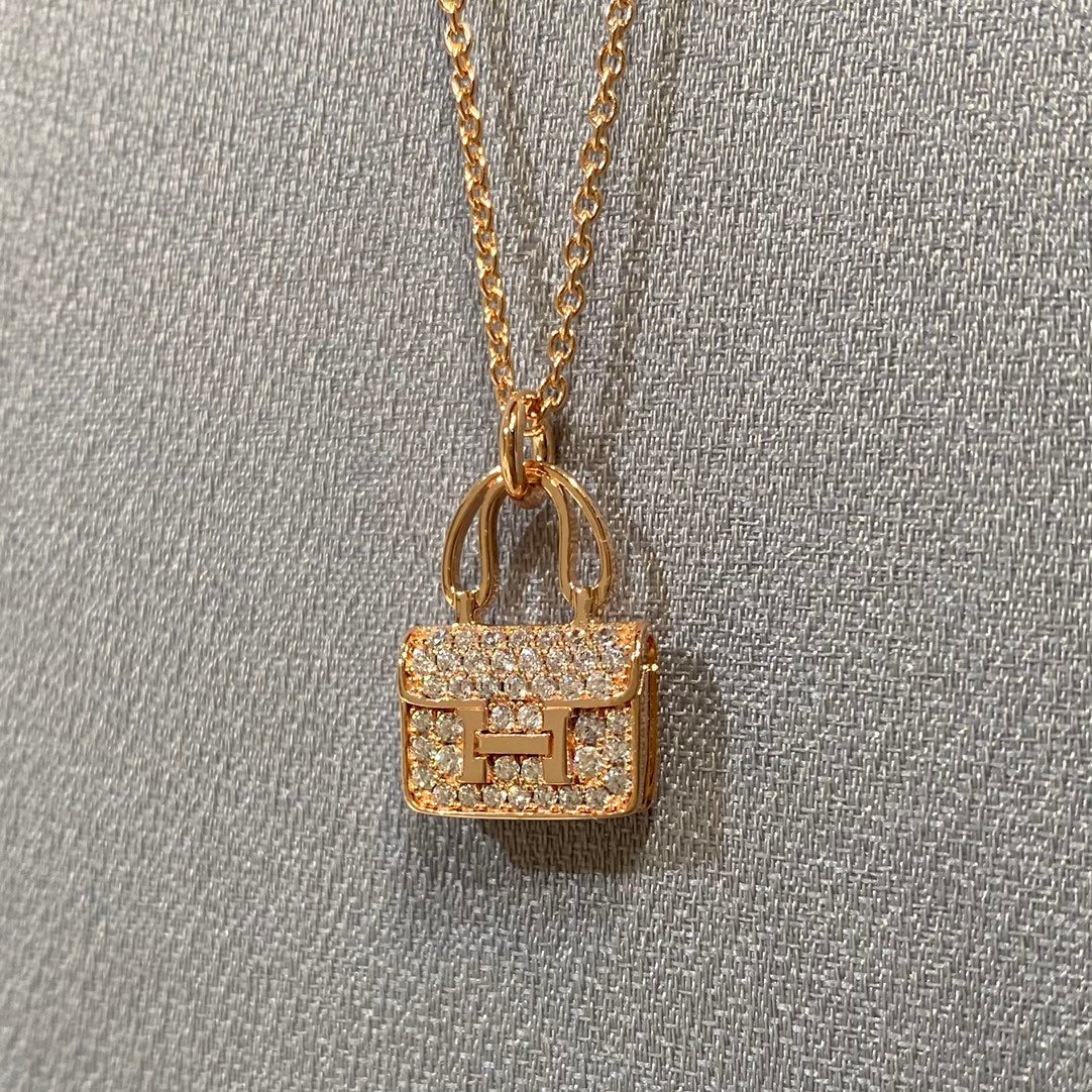 [⭐Clover Jewelry]CONSTANCE PEDANT DIAMOND NECKLACE
