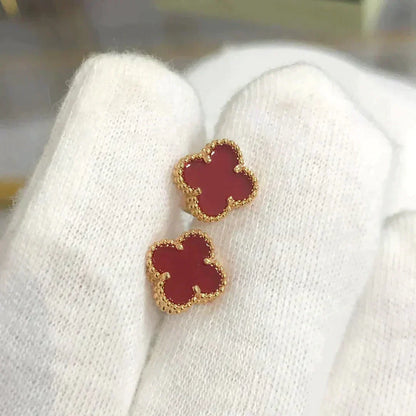 [⭐Clover Jewelry]CLOVER MINI 9.5MM CARNELIAN EARRINGS