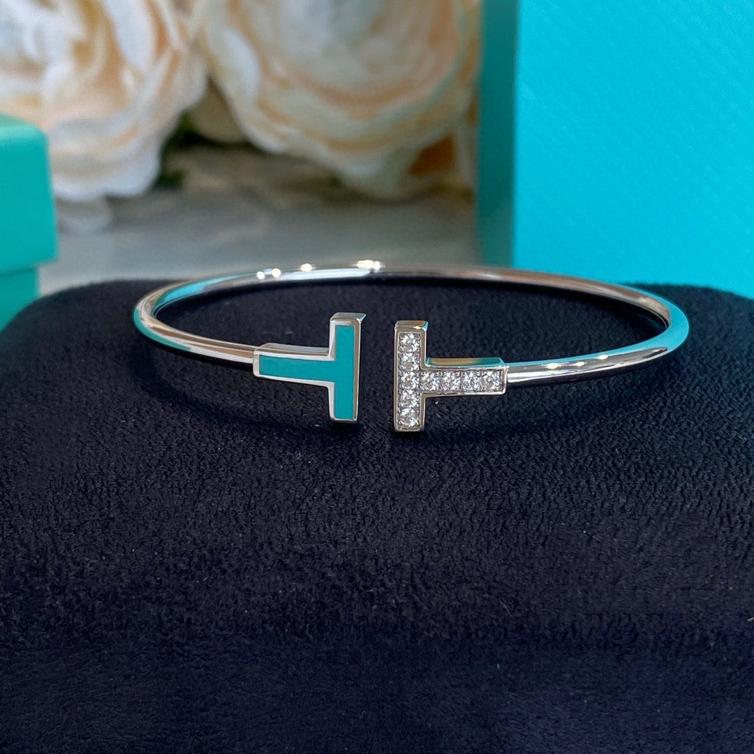 [Clover Jewelry]T BRACELET 1.8MM TURQUOISE DIAMOND
