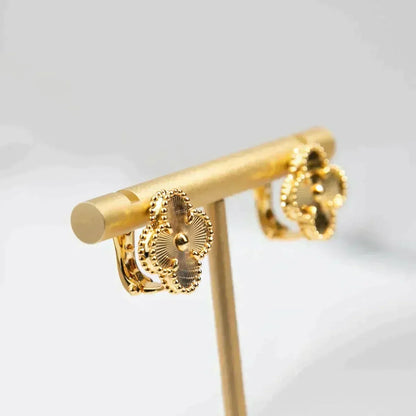 [⭐Clover Jewelry]CLOVER MEDIUM 1 MOTIFS LASER EARRINGS