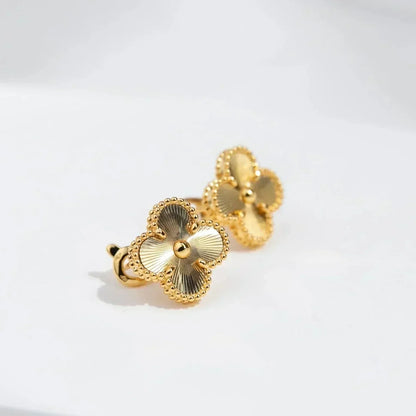 [⭐Clover Jewelry]CLOVER MEDIUM 1 MOTIFS LASER EARRINGS