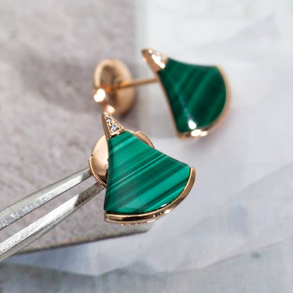 [⭐Clover Jewelry]DIVAS DREAM EARRINGS PINK GOLD