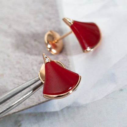 [⭐Clover Jewelry]DIVAS DREAM EARRINGS PINK GOLD