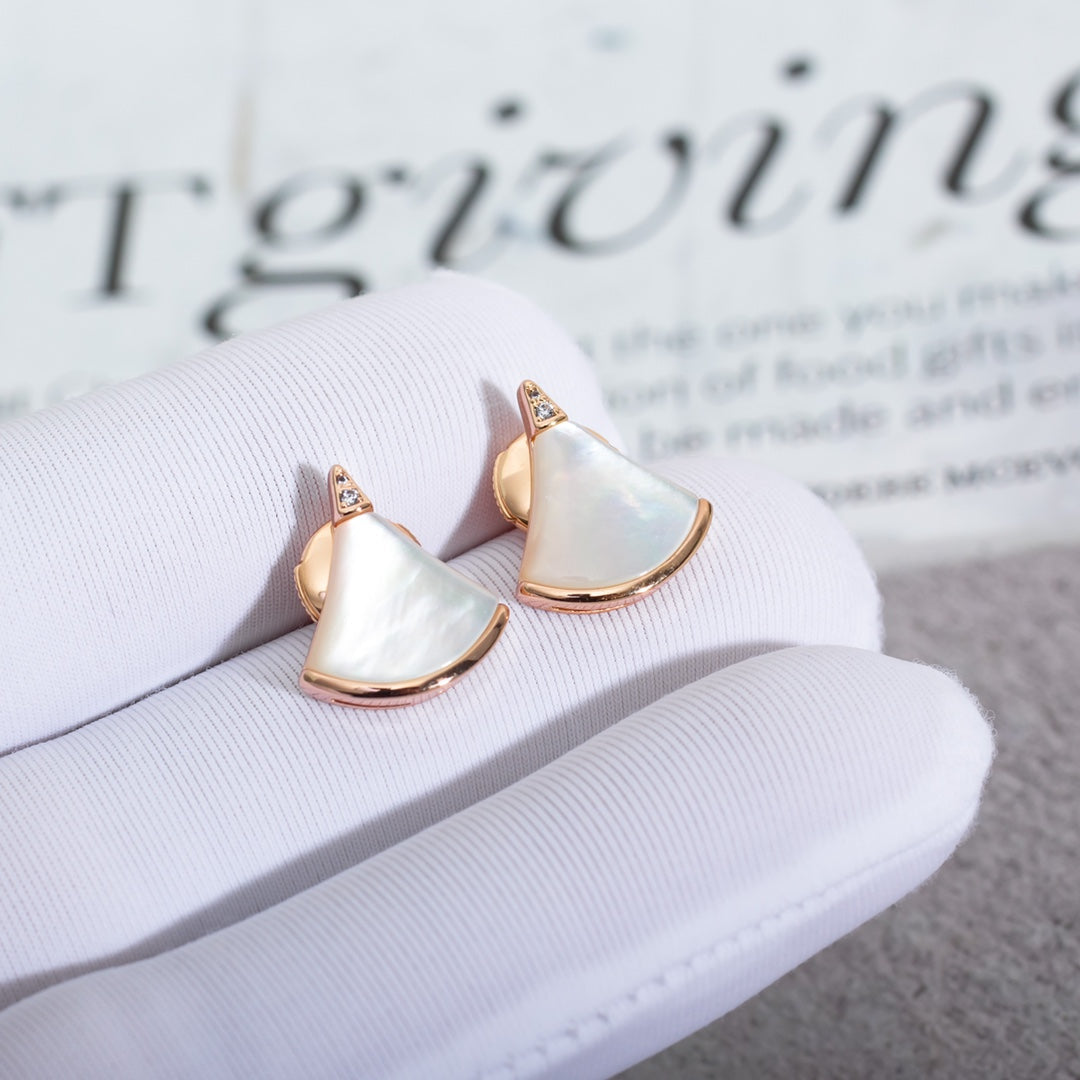 [⭐Clover Jewelry]DIVAS DREAM EARRINGS PINK GOLD