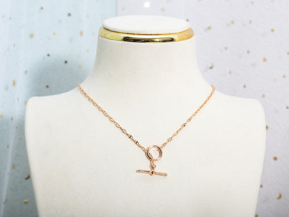 [⭐Clover Jewelry]ECHAPPEE NECKLACE PINK GOLD