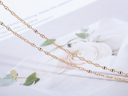 [⭐Clover Jewelry]ECHAPPEE NECKLACE PINK GOLD