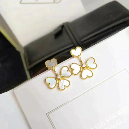 [⭐Clover Jewelry]CLOVER SWEET WHITE MOP EARRINGS