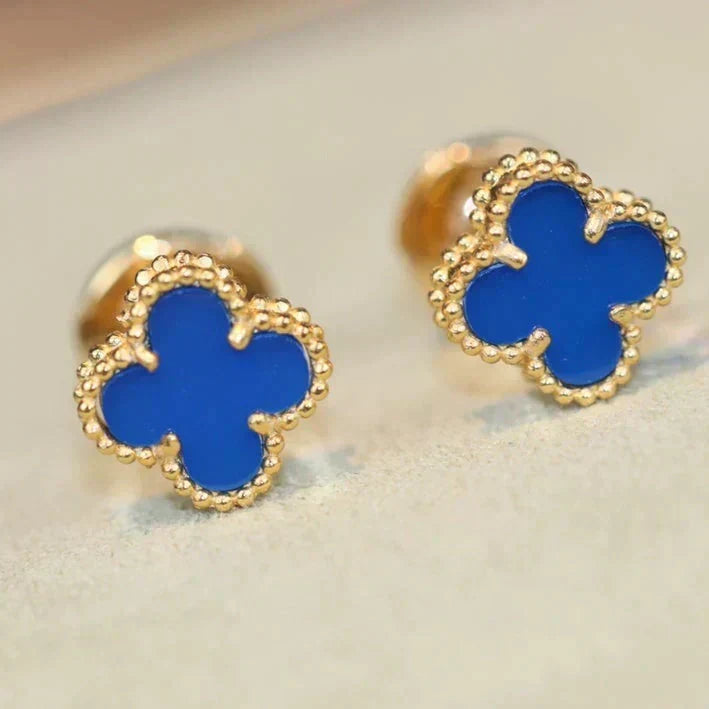 [⭐Clover Jewelry]CLOVER MINI 9.5MM TURQUOISE EARRINGS