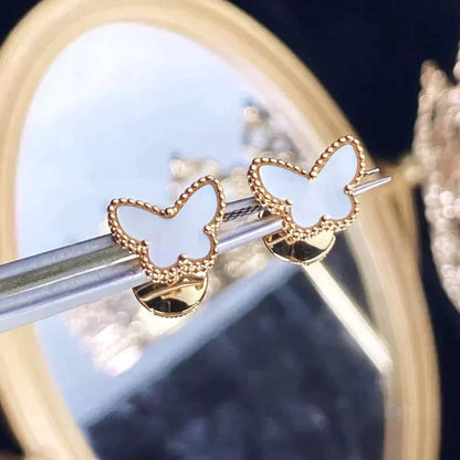 [⭐Clover Jewelry]SWEET BUTTERFLY MOP EARSTUDS