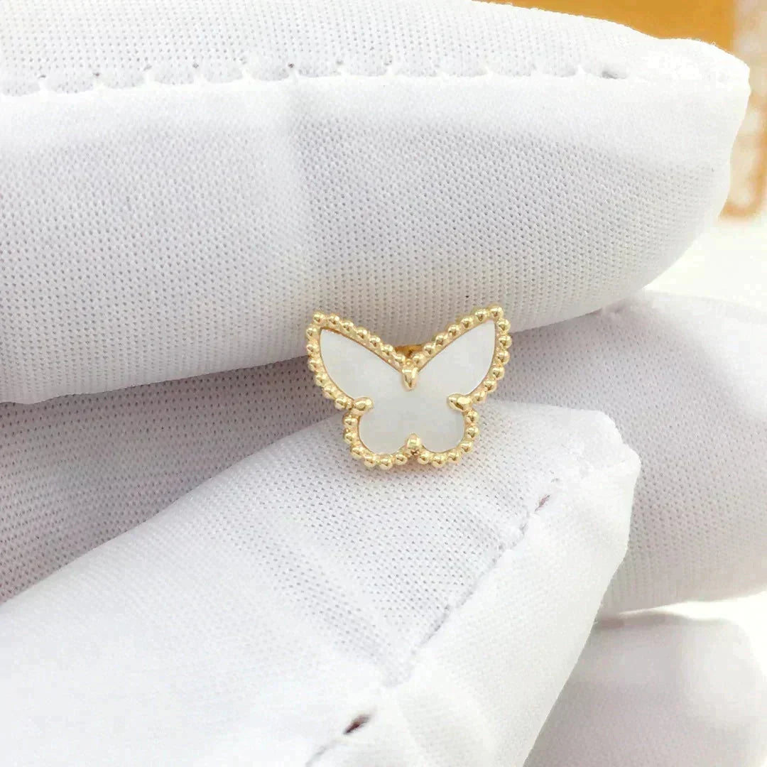 [⭐Clover Jewelry]SWEET BUTTERFLY MOP EARSTUDS