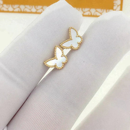 [⭐Clover Jewelry]SWEET BUTTERFLY MOP EARSTUDS