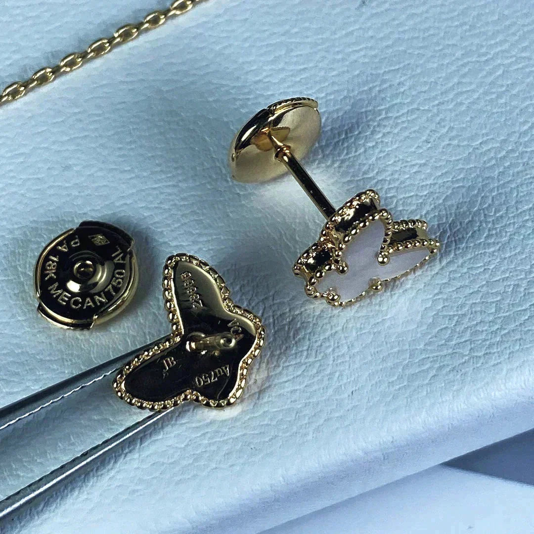 [⭐Clover Jewelry]SWEET BUTTERFLY MOP EARSTUDS