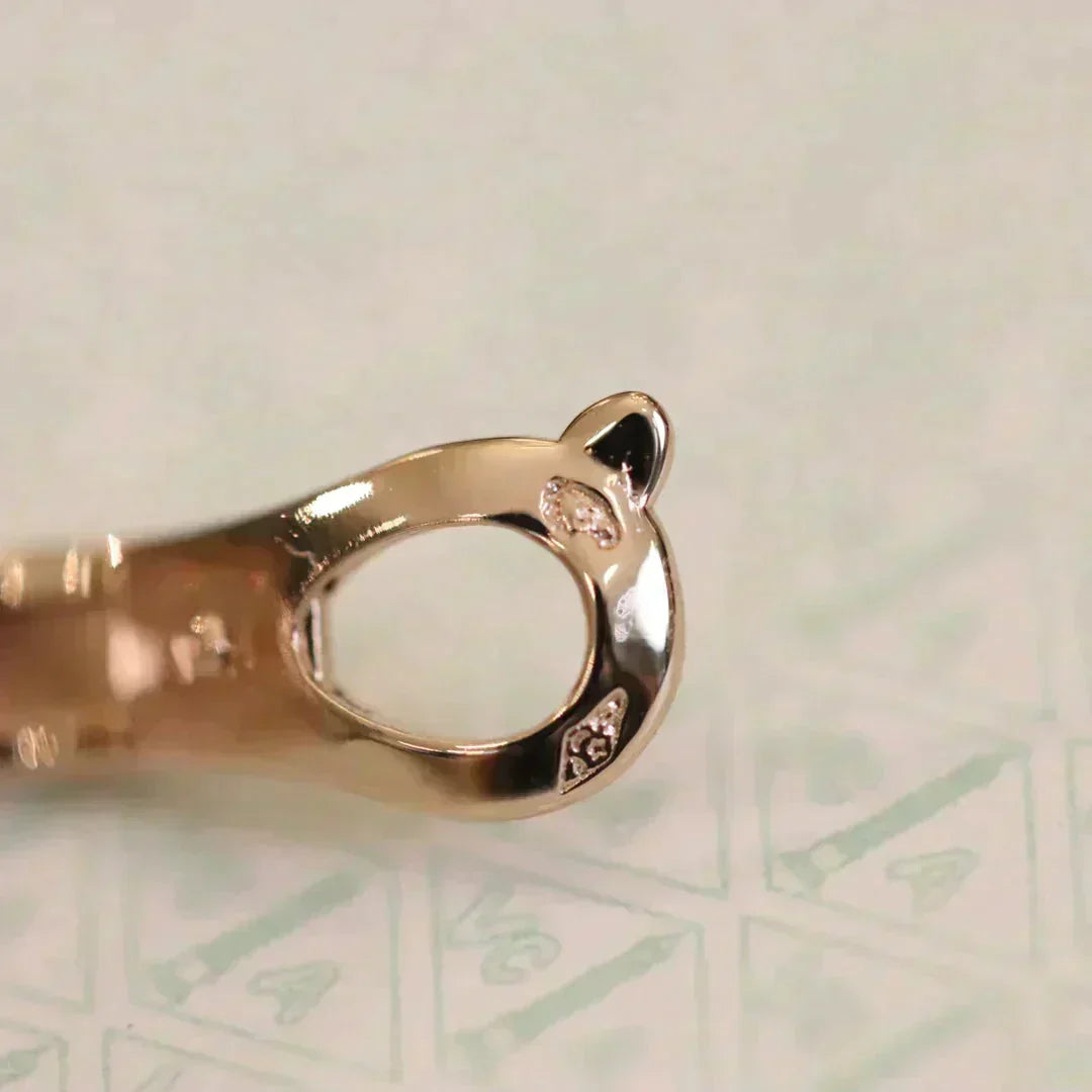 [⭐Clover Jewelry]CLOVER MEDIUM 1 MOTIFS FUll DIAMOND EARRINGS
