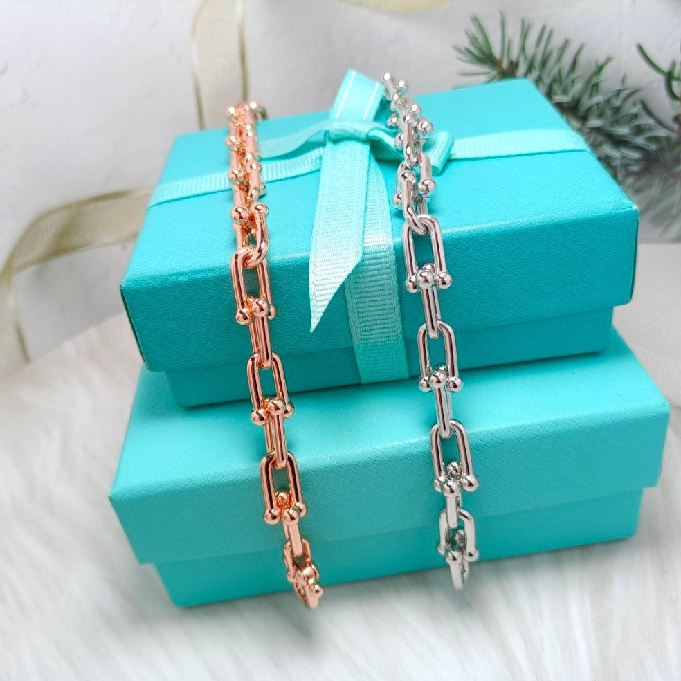 [Clover Jewelry]HARDWEAR BRACELET PINK GOLD AND SILVER