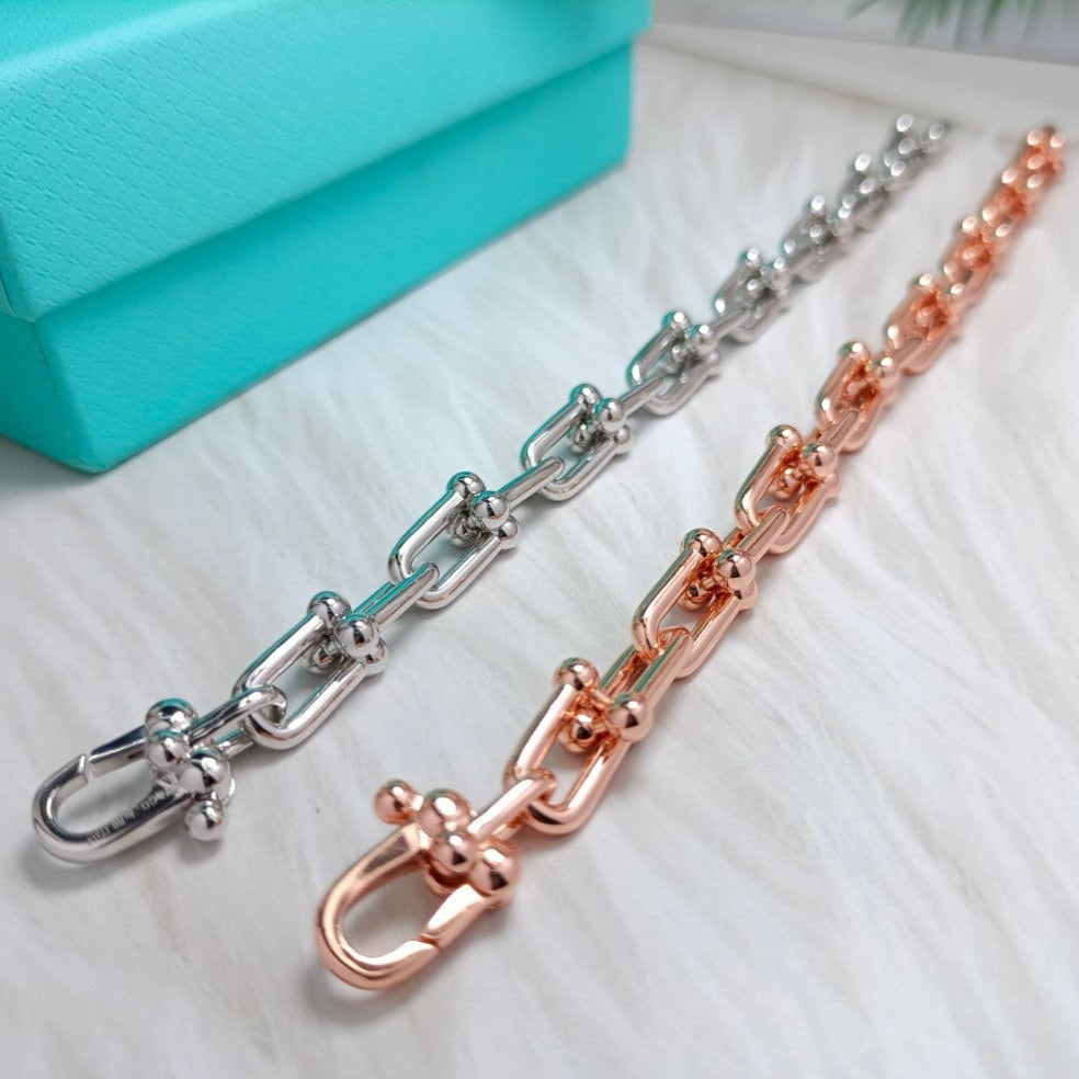 [Clover Jewelry]HARDWEAR BRACELET PINK GOLD AND SILVER
