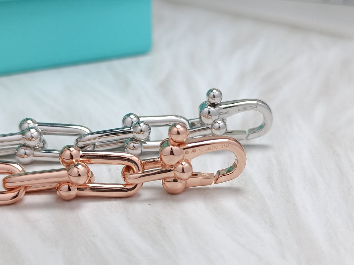 [Clover Jewelry]HARDWEAR BRACELET PINK GOLD AND SILVER