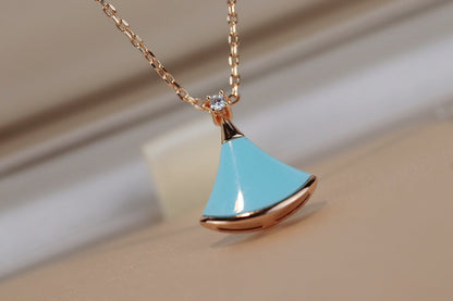 [⭐Clover Jewelry]DREAM NECKLACE TURQUOISE PINK GOLD