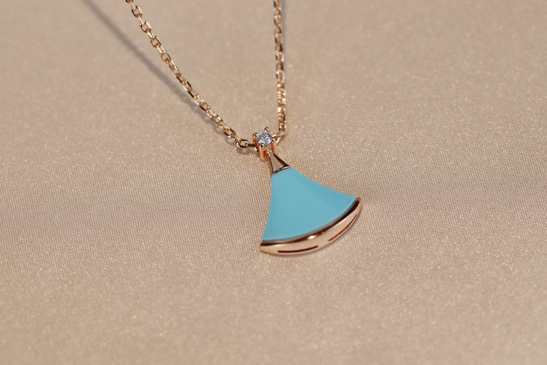[⭐Clover Jewelry]DREAM NECKLACE TURQUOISE PINK GOLD