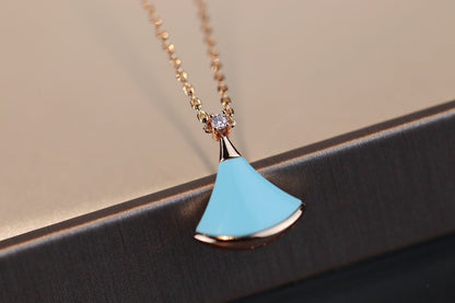 [⭐Clover Jewelry]DREAM NECKLACE TURQUOISE PINK GOLD