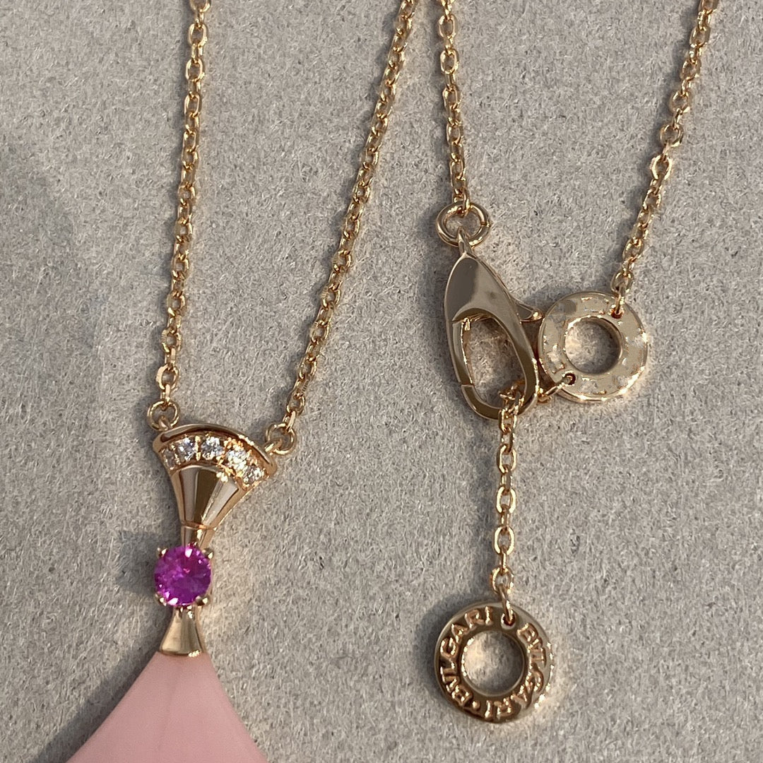 [⭐Clover Jewelry]DREAM NECKLACE PINK OPAL