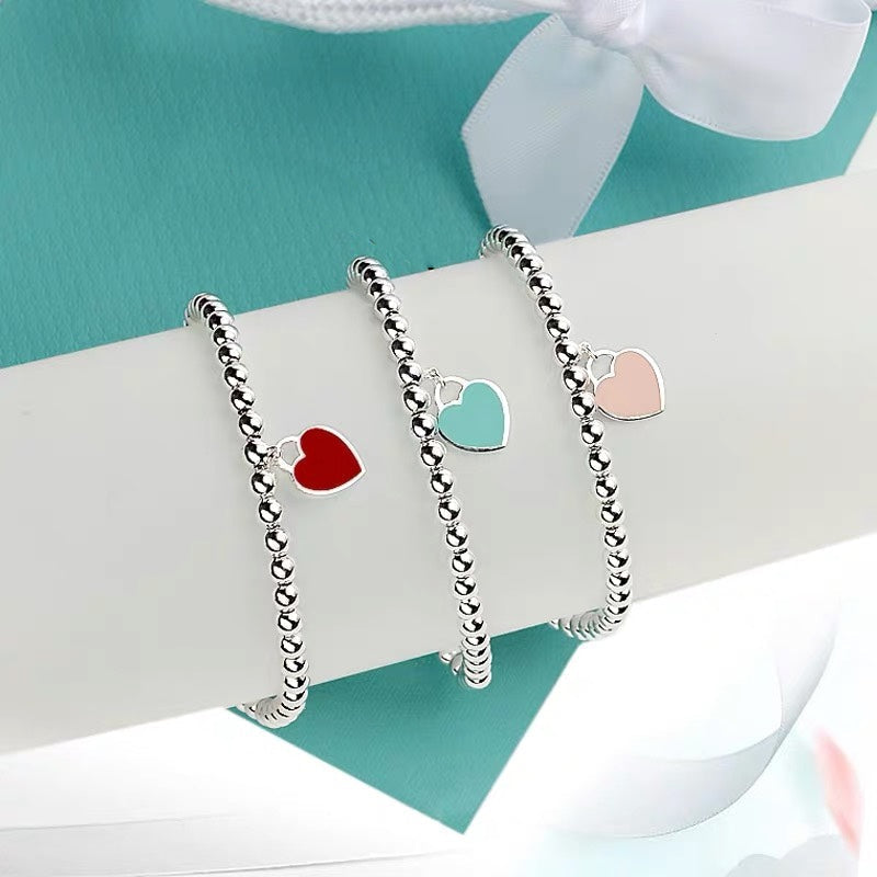 [Clover Jewelry]MINI HEART BRACELET SILVER