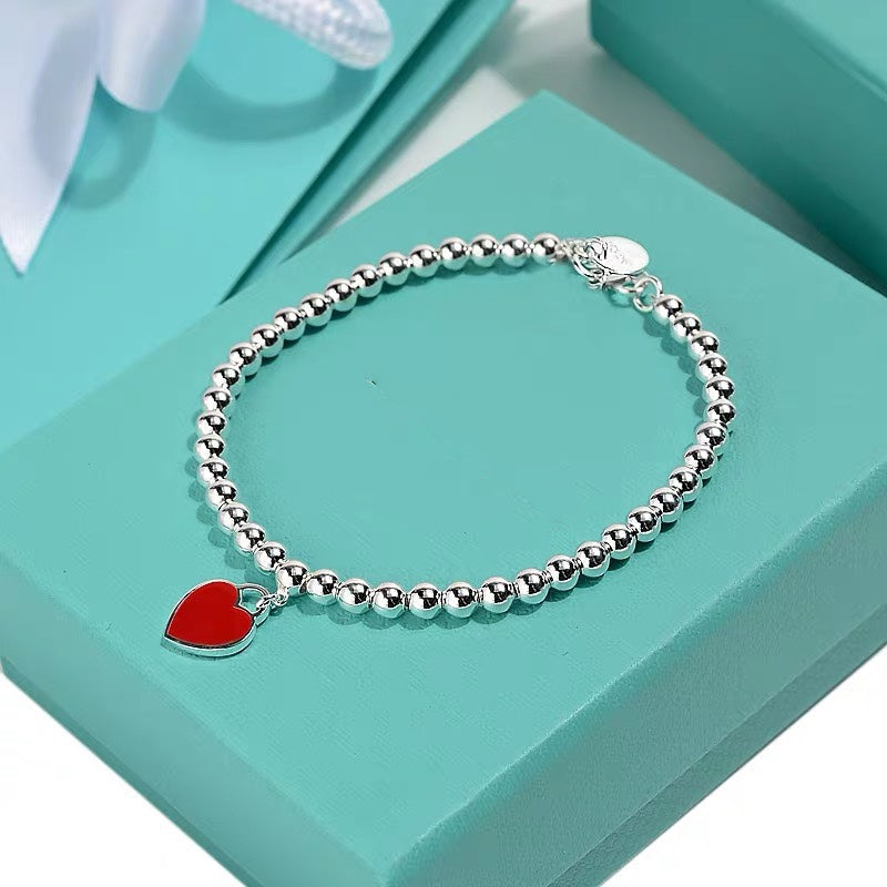 [Clover Jewelry]MINI HEART BRACELET SILVER