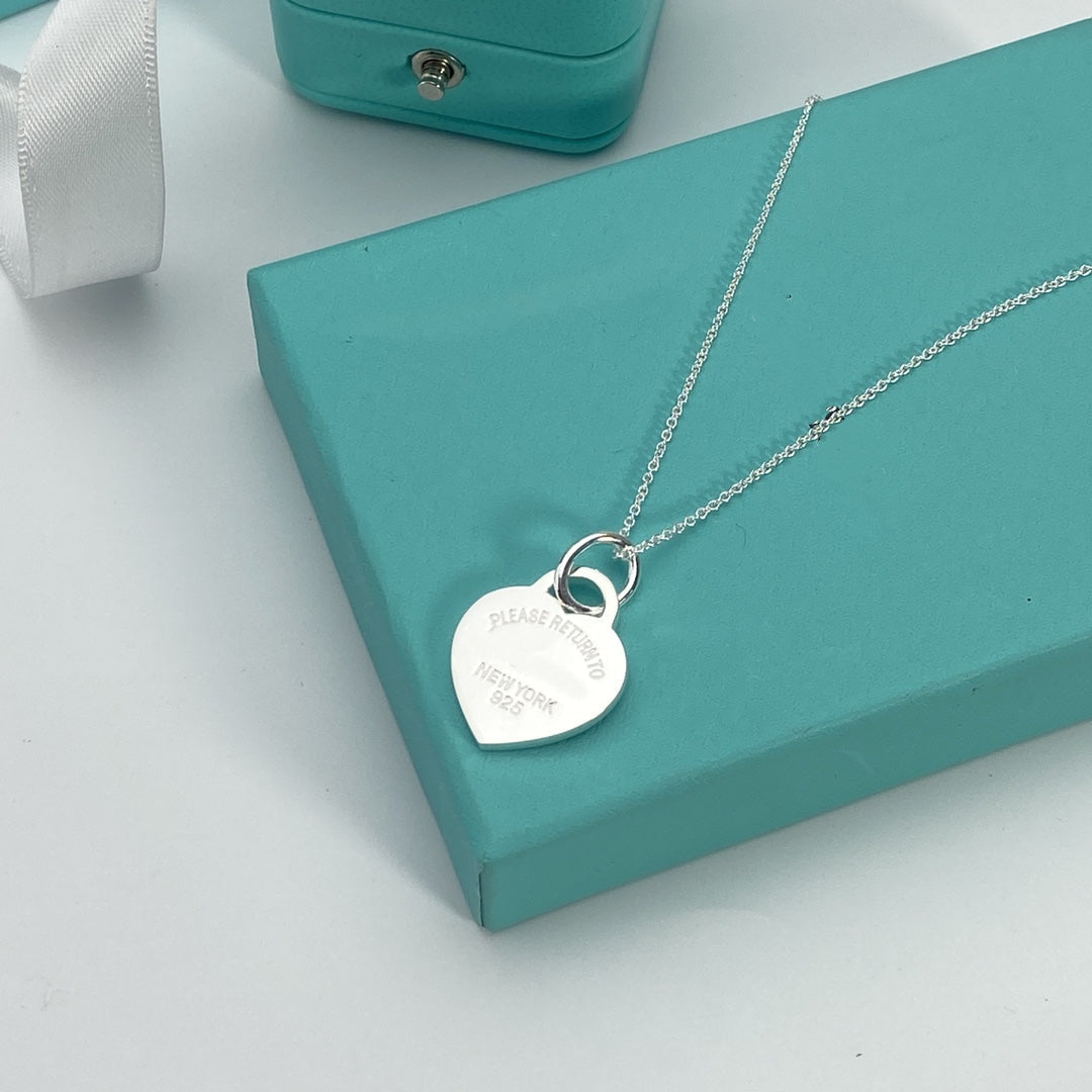 [Clover Jewelry]HEART PEDANT SILVER NECKLACE