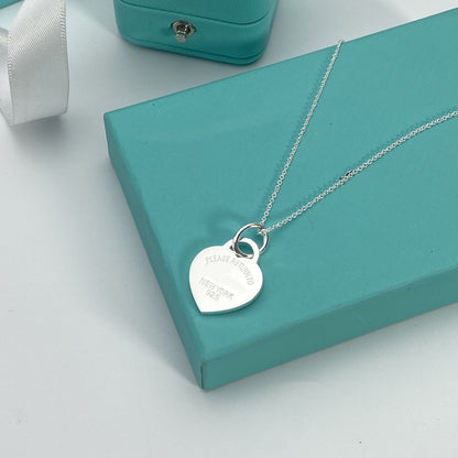 [Clover Jewelry]HEART PEDANT SILVER NECKLACE