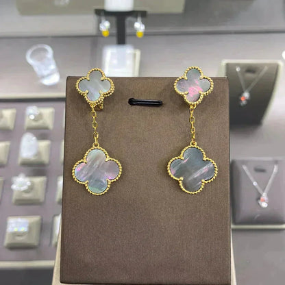 [⭐Clover Jewelry]CLOVER 2 MOTIFS  EARRINGS (MULTIPLE CHOICESC