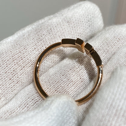 [Clover Jewelry] WIRE RING DIAMOND PINK GOLD