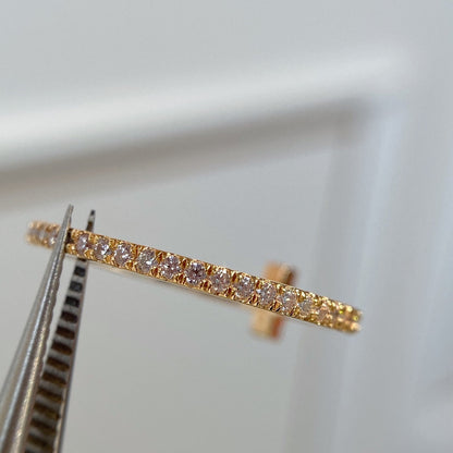 [Clover Jewelry]T RING DIAMOND PINK GOLD