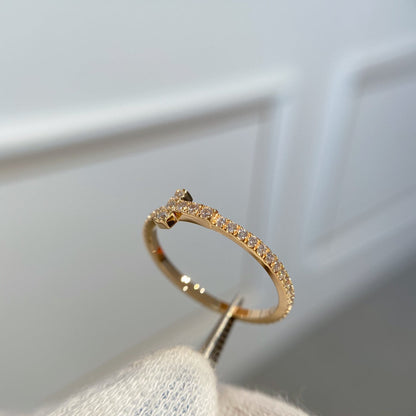[Clover Jewelry]T RING DIAMOND PINK GOLD