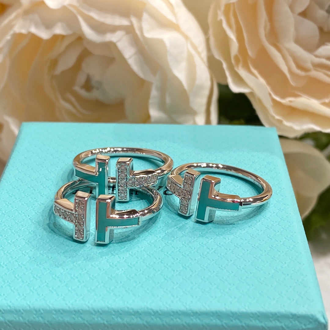 [Clover Jewelry] WIRE TURQUOISE DIAMOND RING SILVER